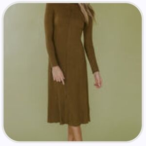 Roolee Dark Side Ribbed Midi Dress